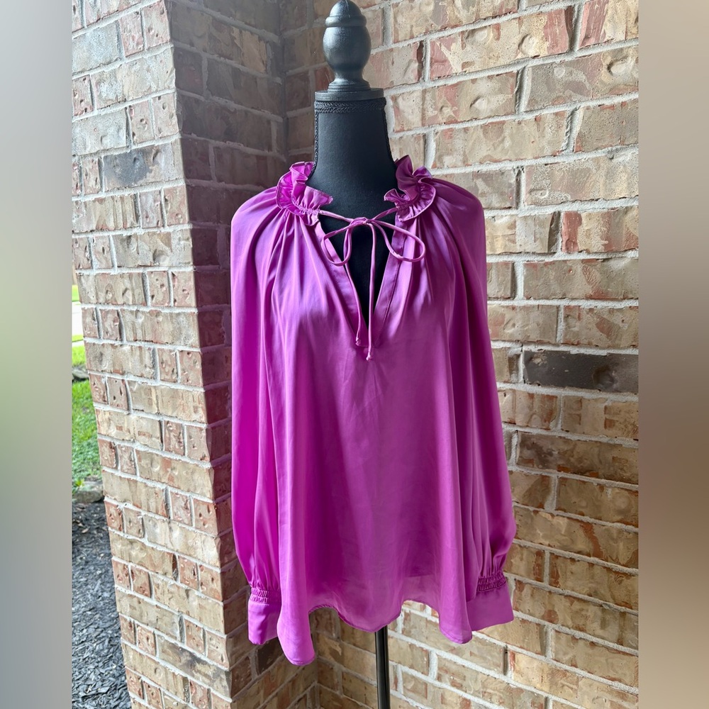 Anthropologie Green and Purple Blouses - Bundle - Picture 2 of 16